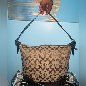 Coach Jacquard shoulder bag Y2K
